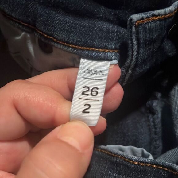 Loft modern skinny ankle jeans medium size ash - size 26in - Picture 9 of 9